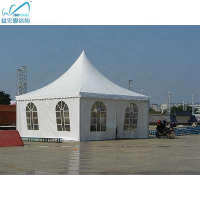 Low price metal frame pagoda tents 5 x 5m for wedding event pary tent