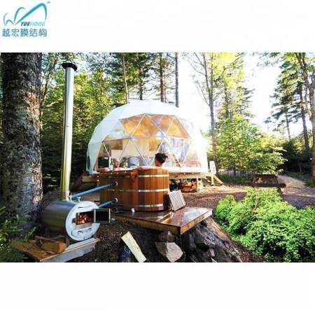 CE certified geodesic dome tent for hotel room tent